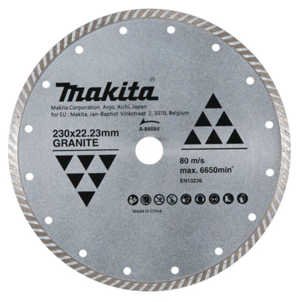 Makita A-84084 Diamantklinga 230×22,23 mm torr granit