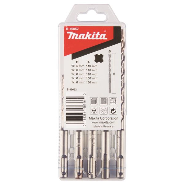 Makita B-49052 Borrsats 5 delar SDS-Plus