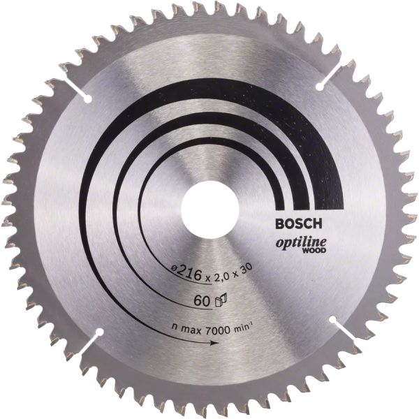 Bosch 2608640433 Optiline Wood Sågklinga 60T