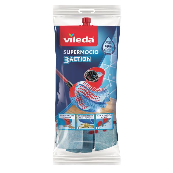 Vileda SuperMocio 3 Action Golvmopp 3action utan skaft