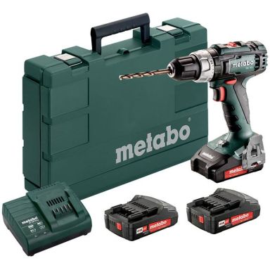 Metabo BS 18 L SET Borskrutrekker med 3 stk 2,0 Ah batterier og lader