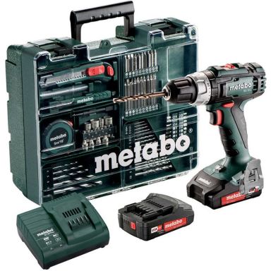 Metabo BS 18 L SET Borskrutrekker med 2 stk 2,0 Ah batterier og lader