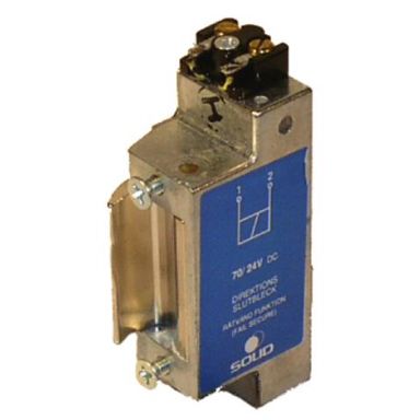 ASSA Solid 570 Endeplate 24 V, innebygd låsereilekontakt