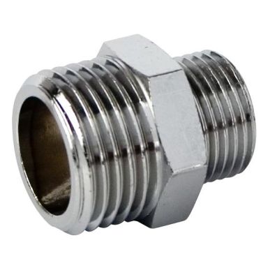 Ezze 1985860 Sekskantnippel forkrommet