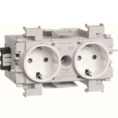 Hager GS20019016 Uttak 2-veis, jordet