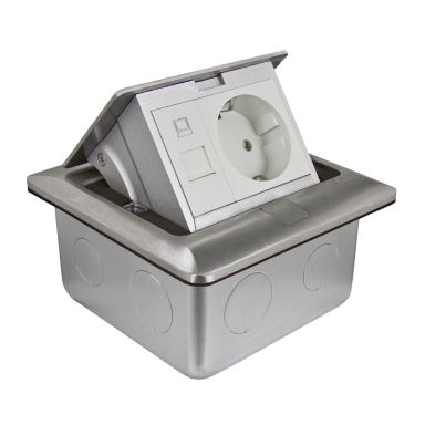 Schneider Electric Unica System+ Gulvboks 1 uttak, jordet