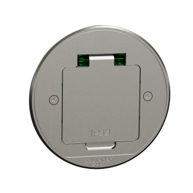 Schneider Electric Unica System+ Gulvuttak metall, jordet