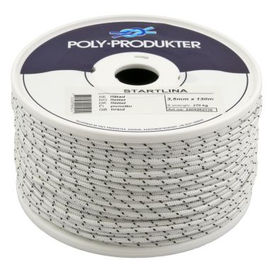Poly-Produkter 2209282340 Startsnor rundflettet, 130 m