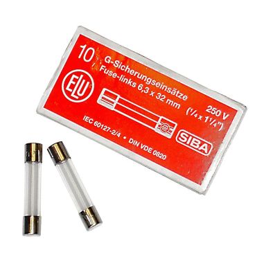 SIBA 7005961.1,25 Finsikring 6 x 32 mm, treg, 10-pakning