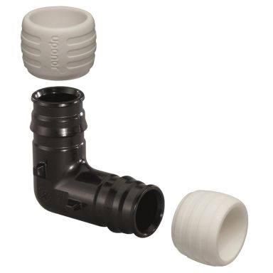 Uponor 1880253 Overgangsvinkel 90°, inkl. forbindelsesringe