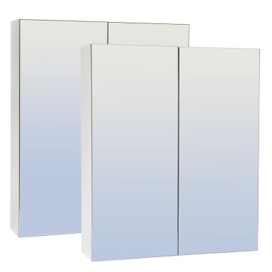 Skånebeslag Skåform 6 Mirro Baderomsskap 550 x 650 x 140 mm