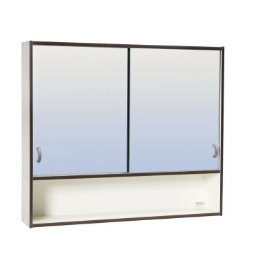 Skånebeslag Skåform 10 Basic Baderomsskap 600 x 525 x 140 mm, svart forkant