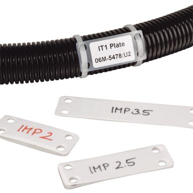 Hellermann Tyton 151-42259 Mærkeplade Hvid, pakke med 100