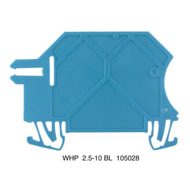 Weidmüller WHP 2.5 Stödplatta 1,5 mm tjock, blå
