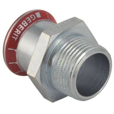 Geberit 1551019 Overgangsmuffe utv. gjenge, galvanisert