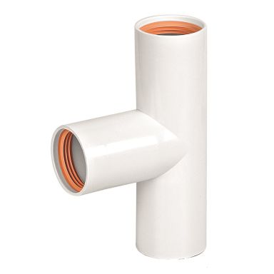 Faluplast 2316119 T-stykke 3 ærmer, med gummipakning