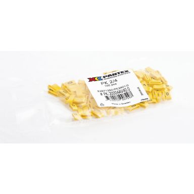 Partex PK2401/C Kabelmärkning bokstäver, gul, 100-pack