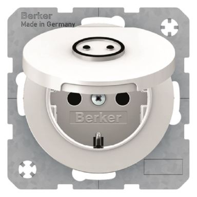 Hager 47512089 Stikkontakt 1-veis, IP44, R.1/R.3