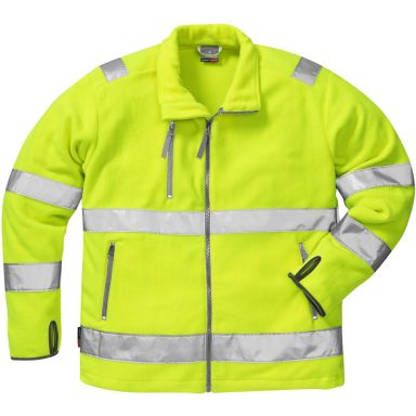 Fristads 4400 FE Huomiofleecetakki neonkeltainen