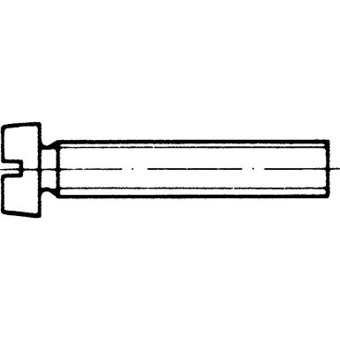REYHER 000847009040025 Maskinskrue M4, MCS, DIN 84 A, messing