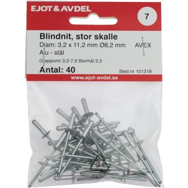 Ejot 101318 Blindnit AVEX, stor skalle