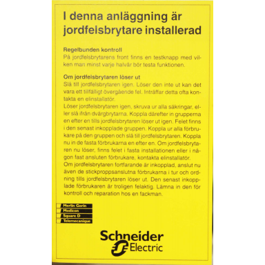 Schneider Electric S23000 Anvisningsskilt 10-pakning
