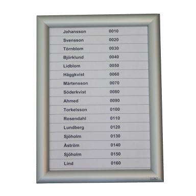 Swedsign Safesnap Portkodetavle aluminium