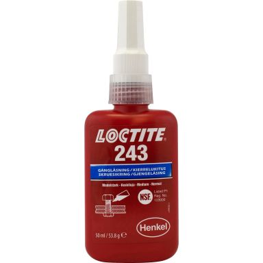 Loctite 243 Kierrelukite välillä lujuus
