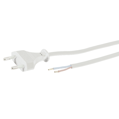 Z 2404576 Ledningssett rett, hvit, H03VVH2-F 2X0,75