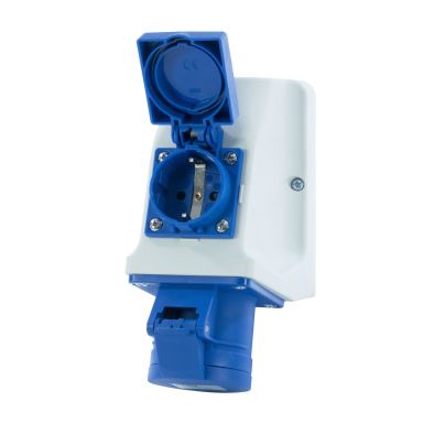 Garo UI 316-9 S+ RU/UIFP Stikkontakt IP44, 4-polet, 16 A