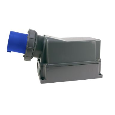 Garo IIV 4125-9 S + RI Vegginntak IP67, 5-polet, 125 A