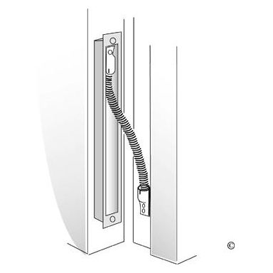 ASSA Abloy EA280 Ylivientisuoja 287 mm, kiiltokromi