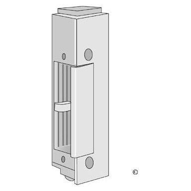 ASSA Solid 14 Endeplate 24 V, vriderfalle i stål