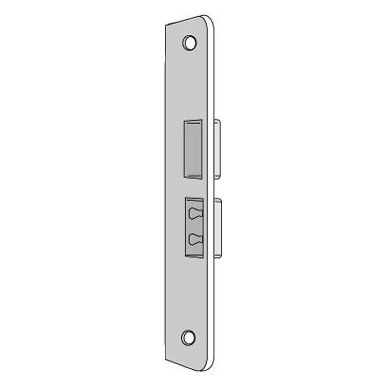 ASSA 2860-1 Päätelevy tasapintainen, sinkitty