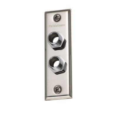 FM Mattsson 8530644 Väggbricka 2-håls 12 mm