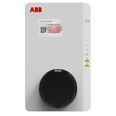 ABB 6AGC081280 Ladeboks med uttak, 22 kW, RFID, MID