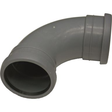 Pipelife 172386 Bøjning med 2 ærmer, lang radius, 88,5°