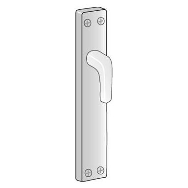 ASSA 803994100011 Vriderskilt 8 mm, innside, krom, med dørhåndtak