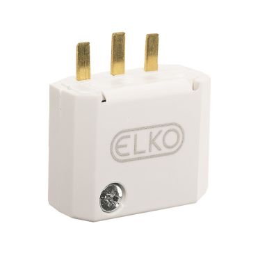 Elko EKO04970 Støpsel DCL, 2 poler, hvit
