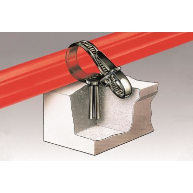Hellermann Tyton 126-00020 Kabelbindere med stikmontering, pakke med 100 stk