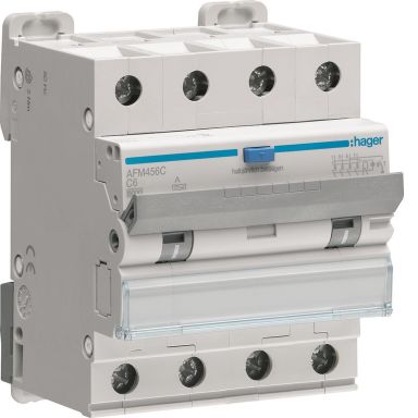 Hager AFM456C Jordfeilautomat 4-polet, karakteristikk C