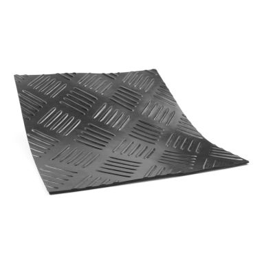 IP 37005 Gummimåtte durkmønstret, sort