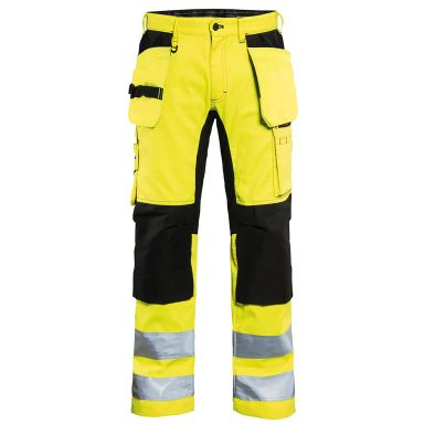 Blåkläder 155218113399C46 Benklæder med refleks med stretch, høj synlighed gul/sort