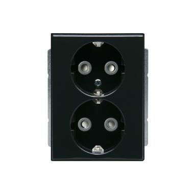 ABB Impressivo Pistorasia 2-osainen, maadoitettu, jousiliittimin, haaroitusliittimet