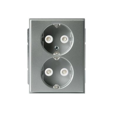 ABB Impressivo Stikkontakt 2-veis, jordet, hurtigkobling