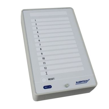 Alarmtech RM 12-24 Relemoduuli indikointikaaviolla