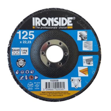 Ironside 102058 Grovrengöringsrondell 125x22 mm