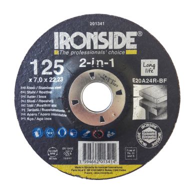 Ironside 201341 Slibeskive F27, 2-i-1