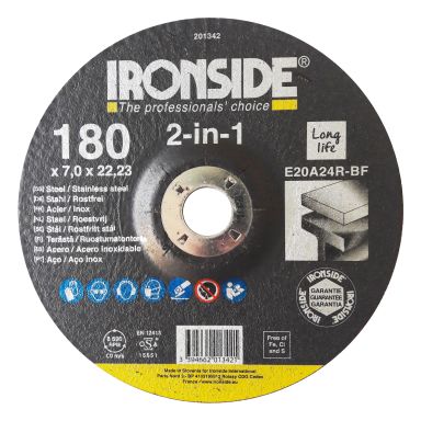 Ironside 201342 Slibeskive F27, 2-i-1