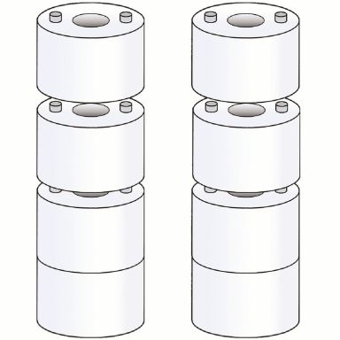 Alarmtech 5015236 Væg spacer skive 10,4 x 3,5 mm, pakke med 40